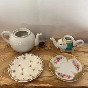 Tea Set - "Odds & Ends" - Lot of Four (4) various Tea Set Pieces